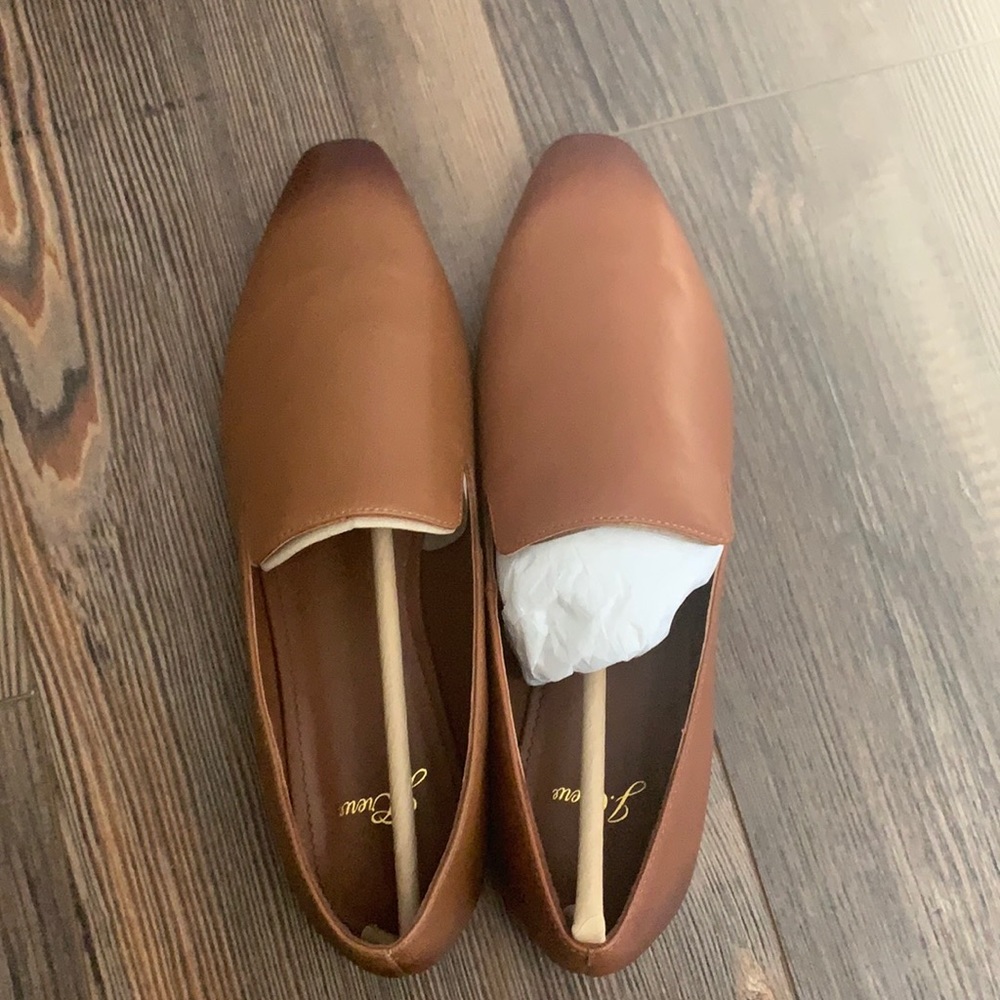 J crew soft leather loafer in Warm Sepia